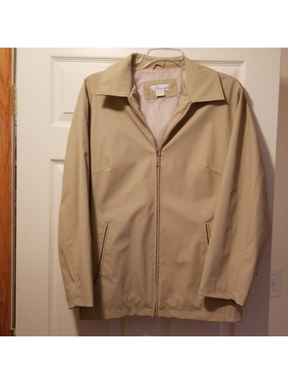 Dress Barn Women's Tan Lightweight Rain Jacket